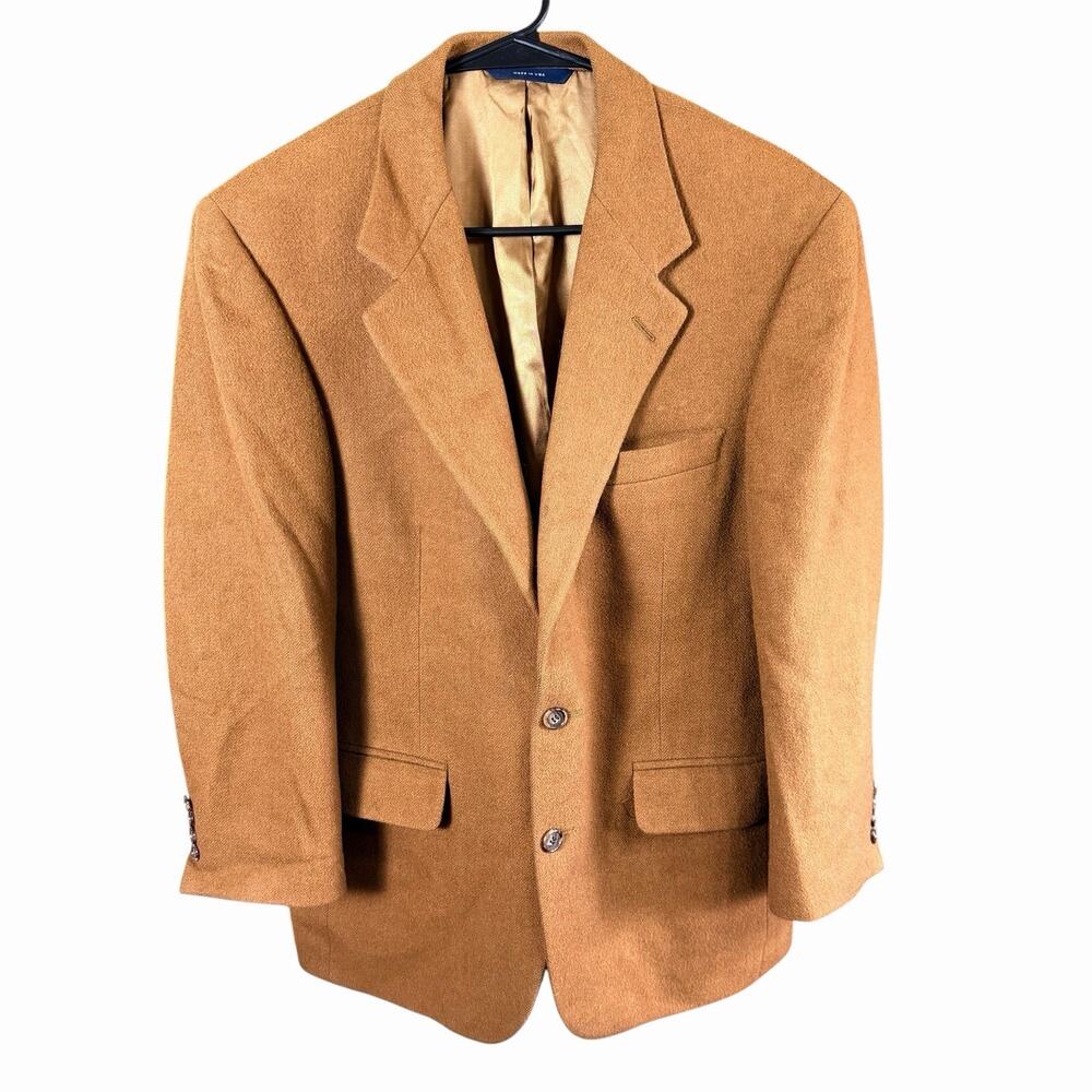 Brooks Brothers Men's 100% Camel Hair Blazer Sz 39 Regular Brown Old Money Prep